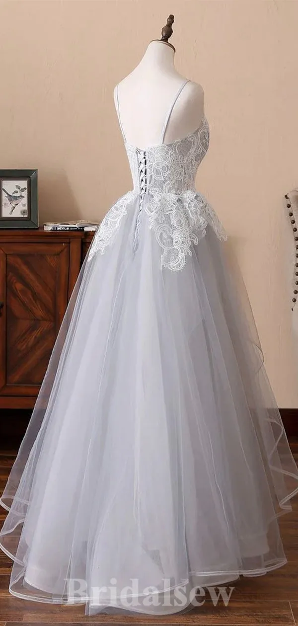 A-line Unique Pretty Garden Country Beach Vintage Long Wedding Dresses WD349