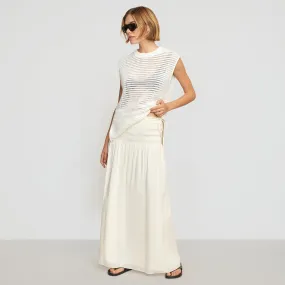 Adé Smocked-Waist Maxi Skirt