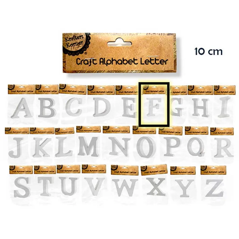 Alphabet Letters, F, 10cm