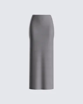 Angela Grey Jersey Maxi Skirt