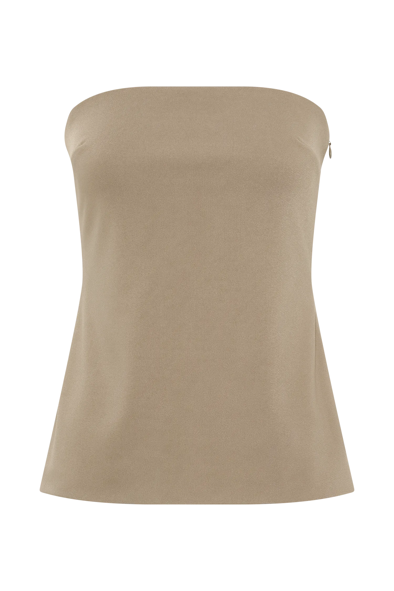 Antonia Strapless Cut Out Top - Mushroom