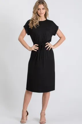 Aurora Midi Dress in Black