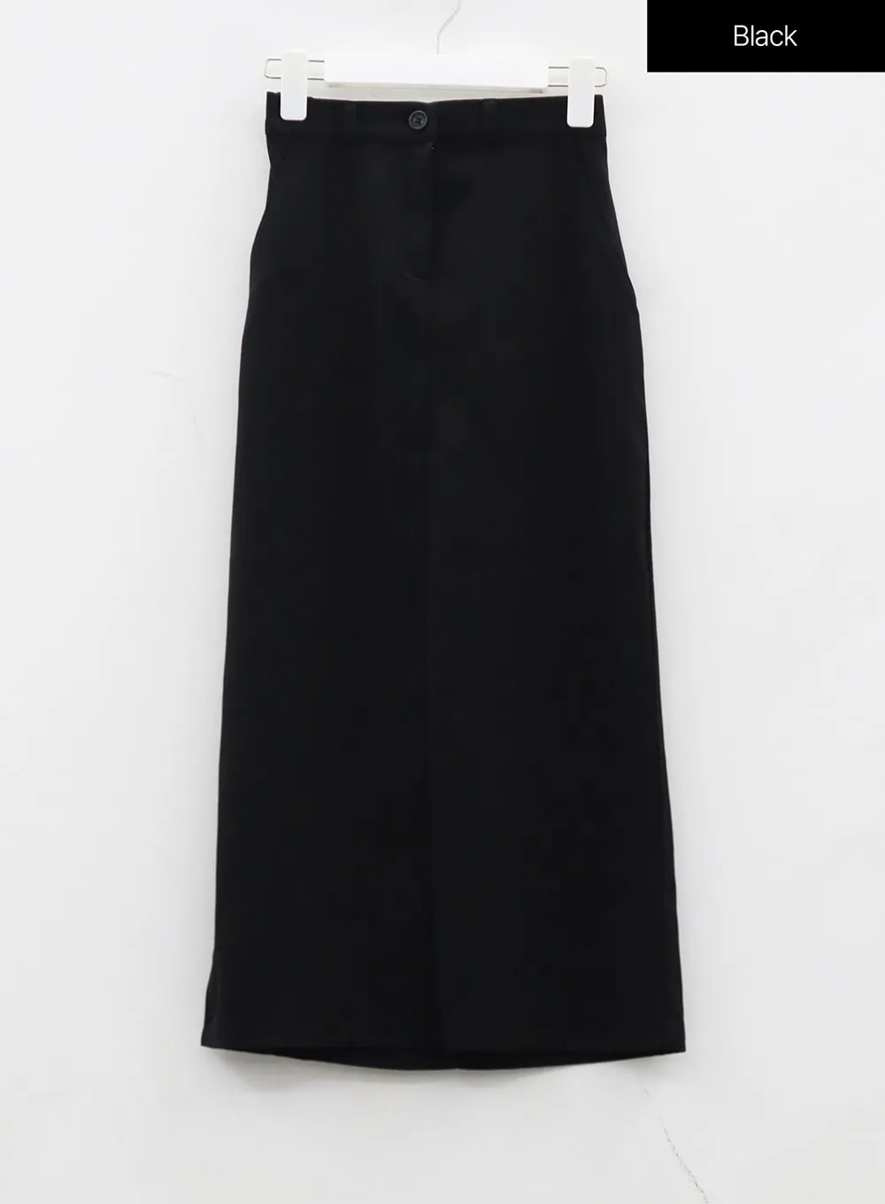 Back Slit Simple Maxi Skirt OJ313