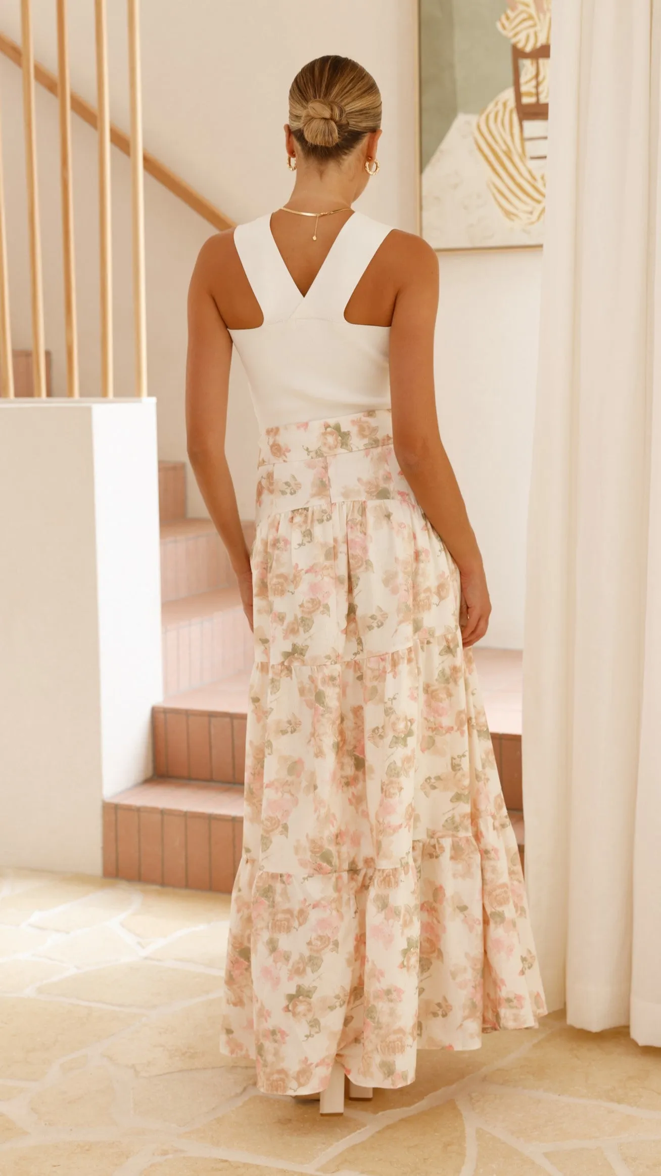 Bahari Maxi Skirt - Blossom Print