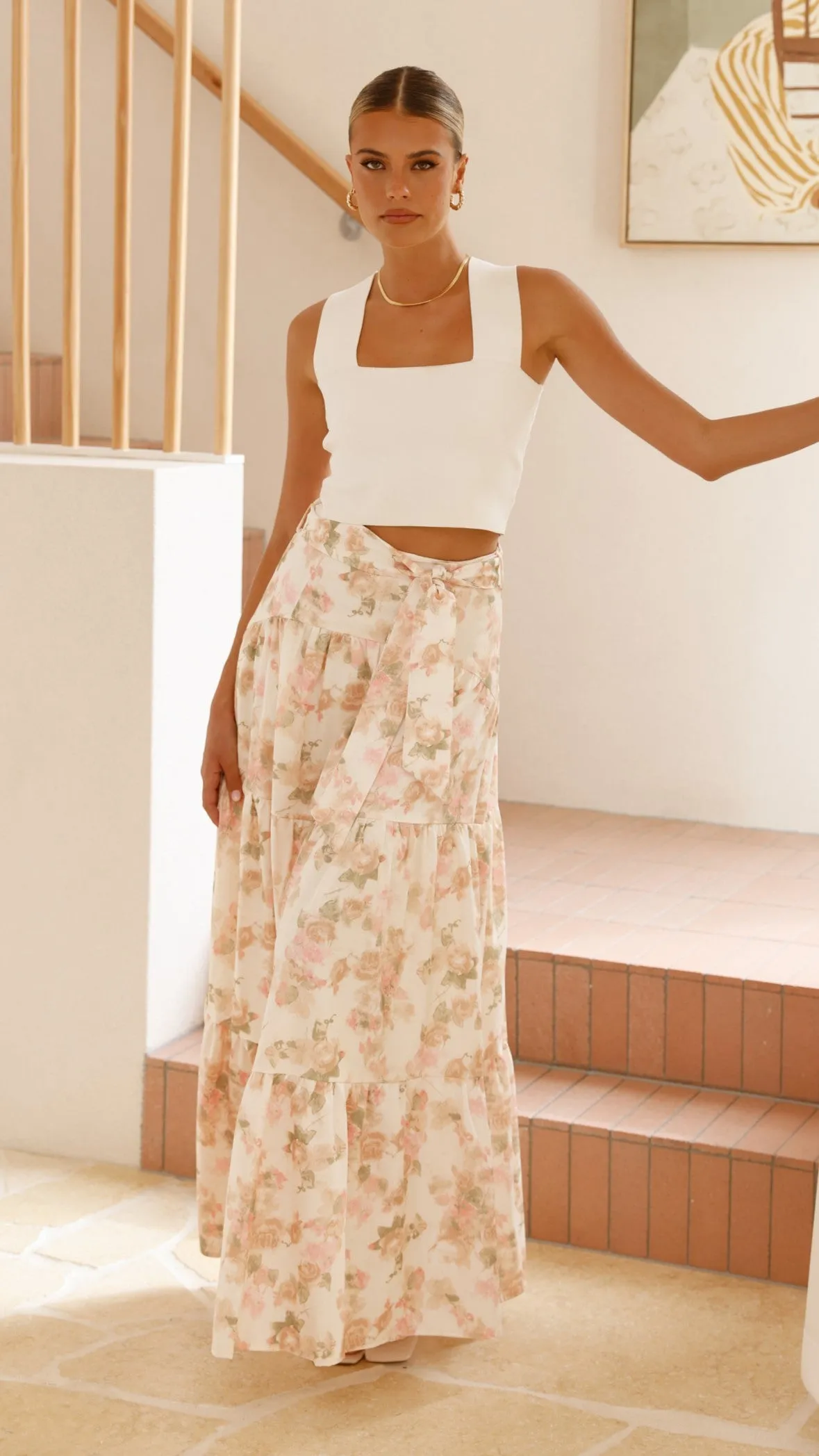 Bahari Maxi Skirt - Blossom Print