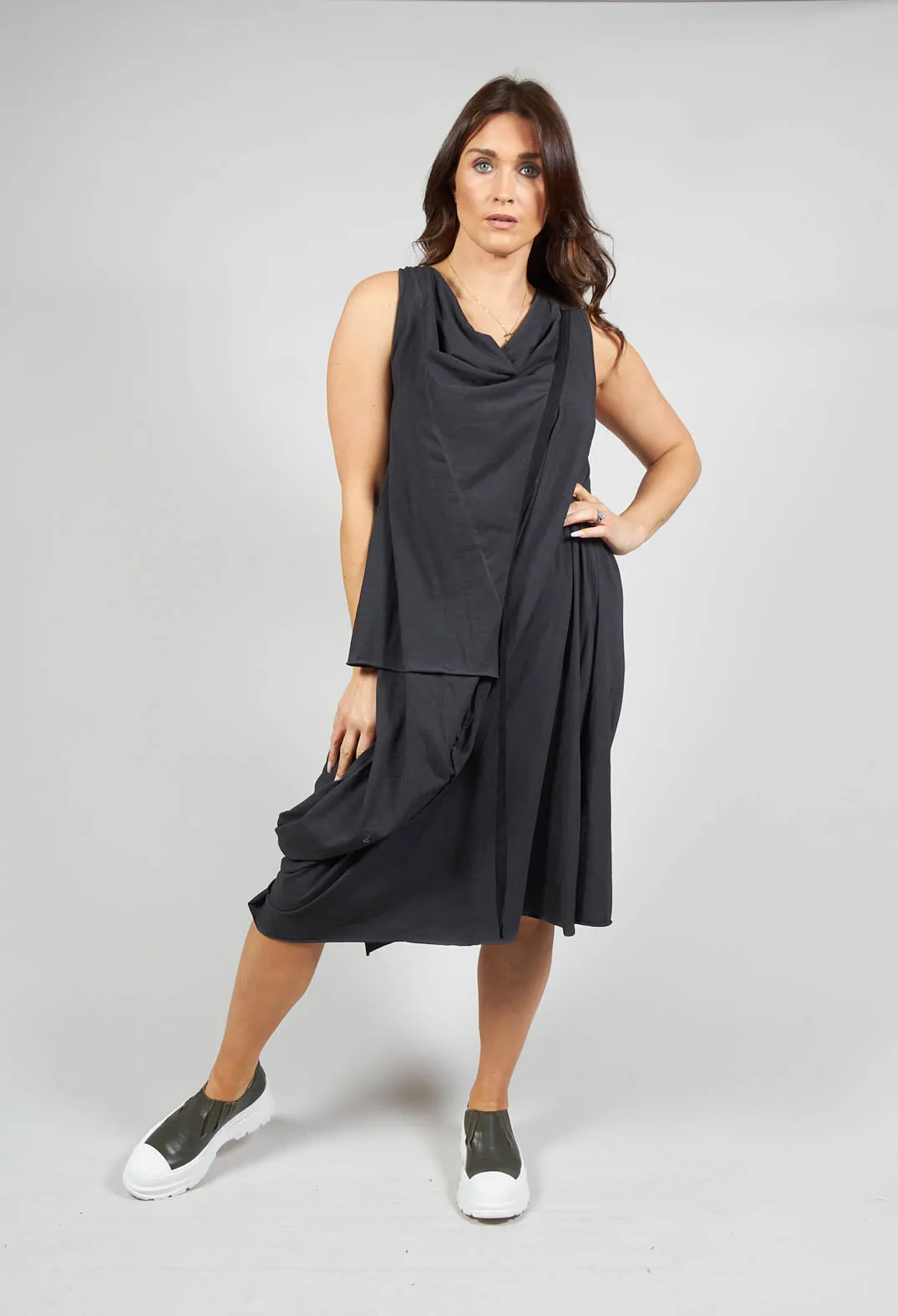 Betsy Dress in Dyed Black