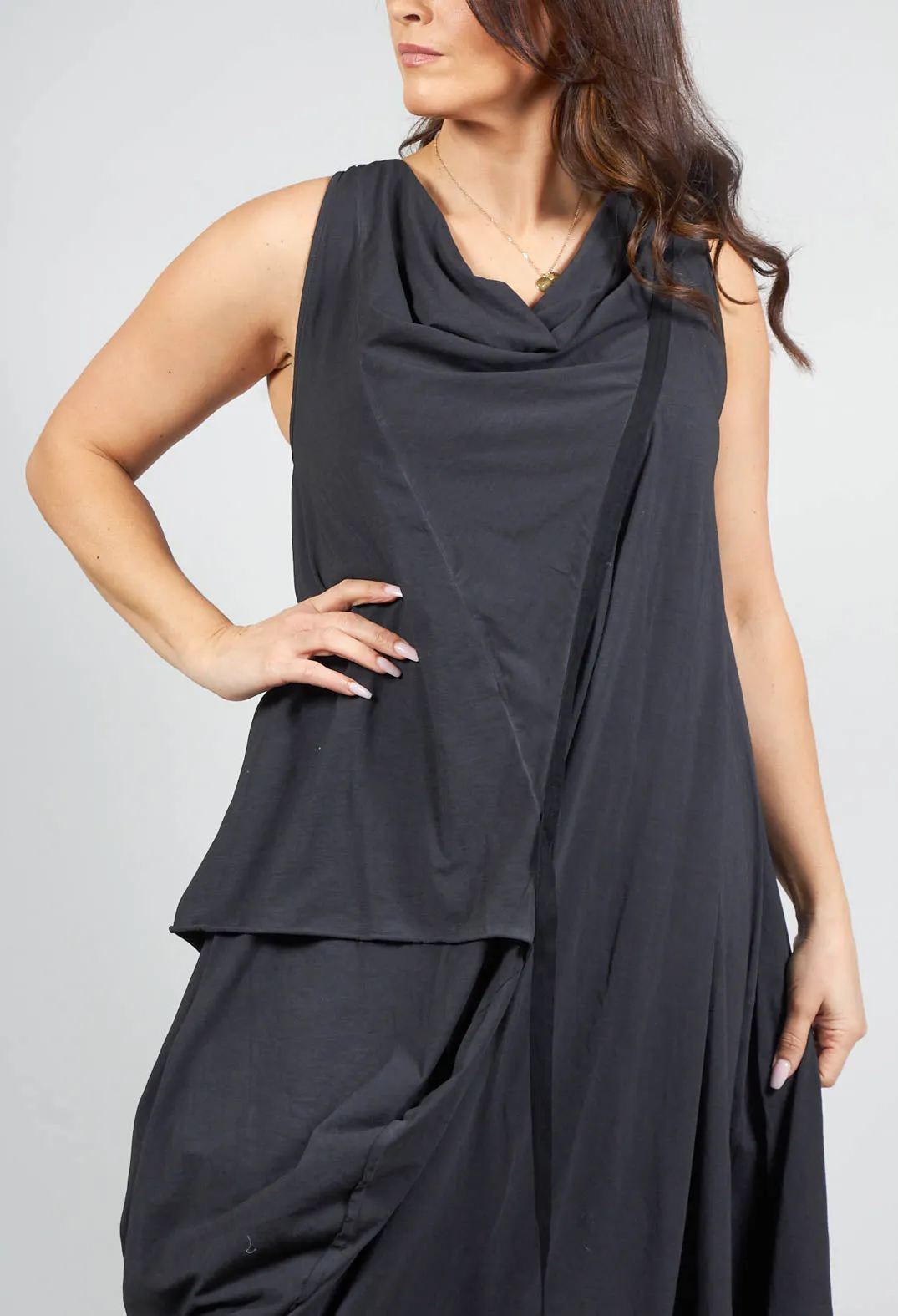 Betsy Dress in Dyed Black