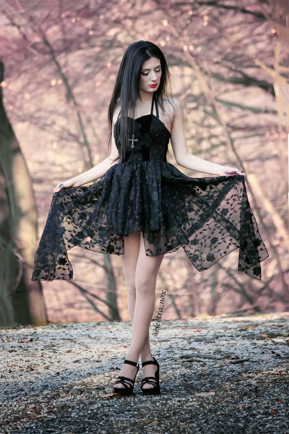 Black Ritual Velvet Dress