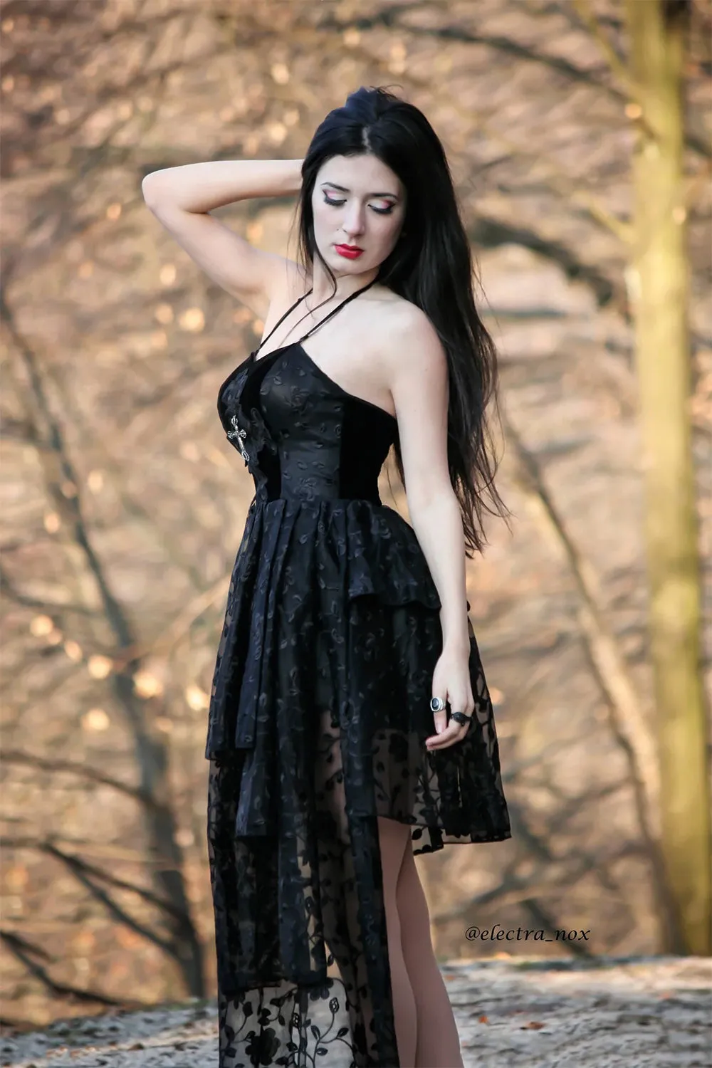 Black Ritual Velvet Dress