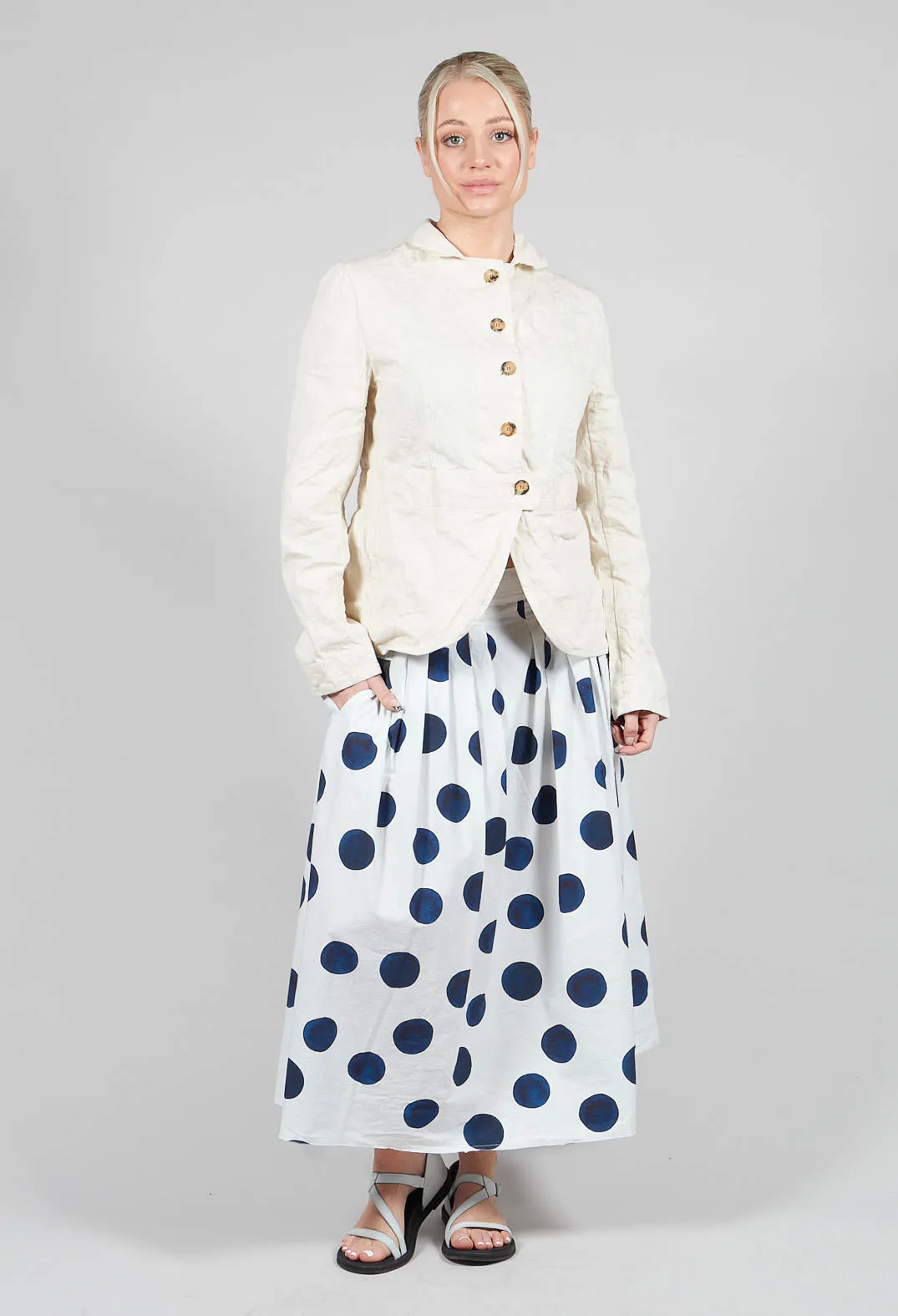 Box Pleated Skirt in Print