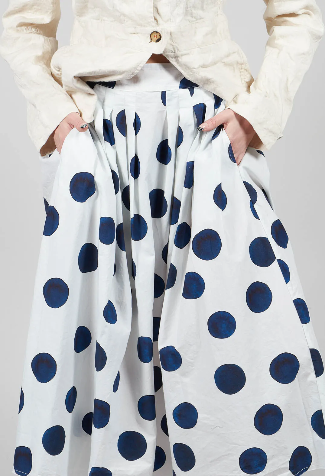 Box Pleated Skirt in Print