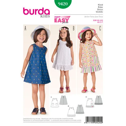 Burda Child Dresses 9420