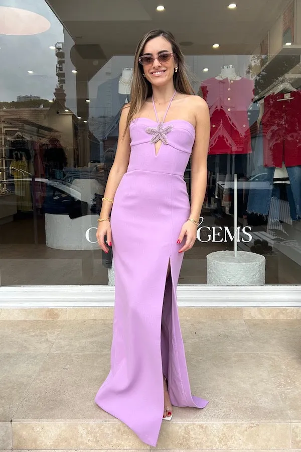 Chantara Halter Gown Lilac