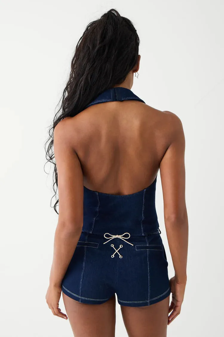 Charly Denim Halter Top