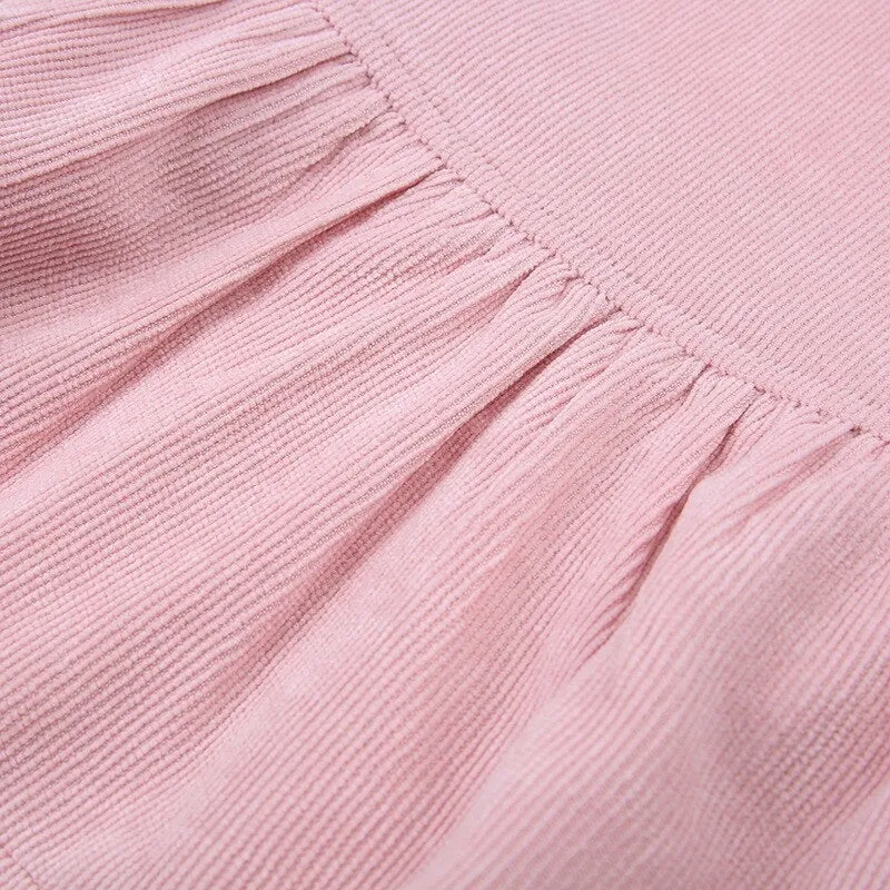 Corduroy Babydoll Skirt