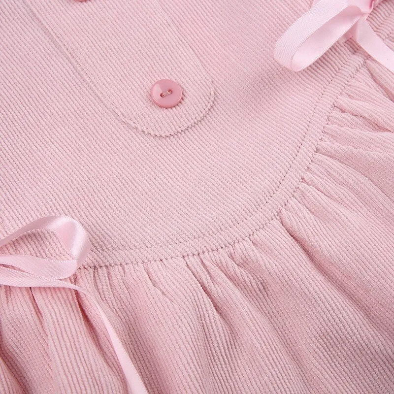 Corduroy Babydoll Skirt