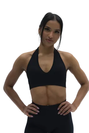 CORE HALTER BRA - MIDNIGHT