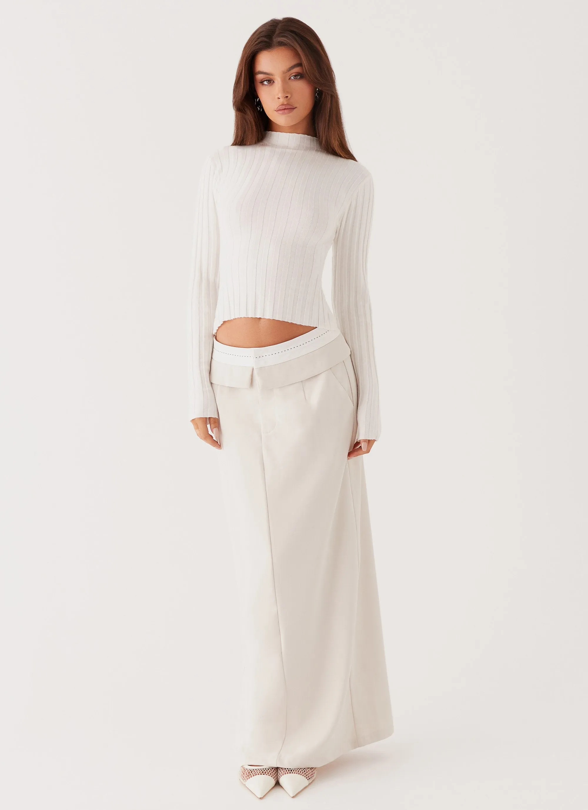 Don't Kill My Vibe Maxi Skirt - Ivory