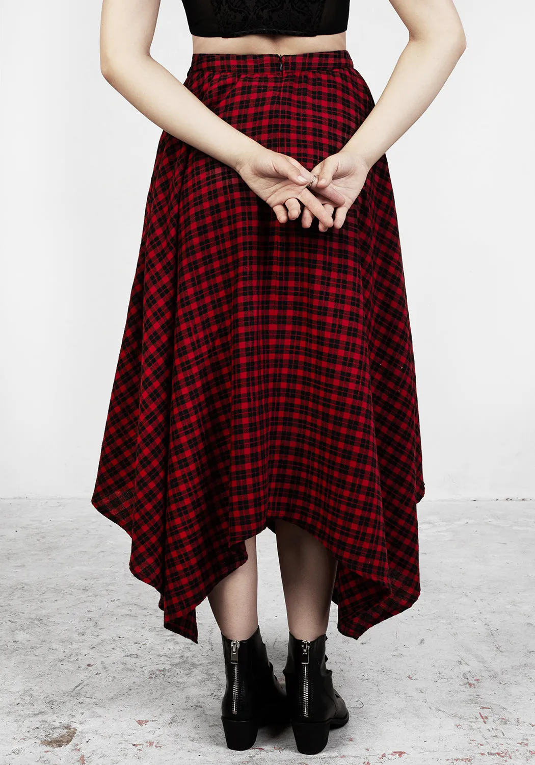 Dreadful Handkerchief Midi Skirt