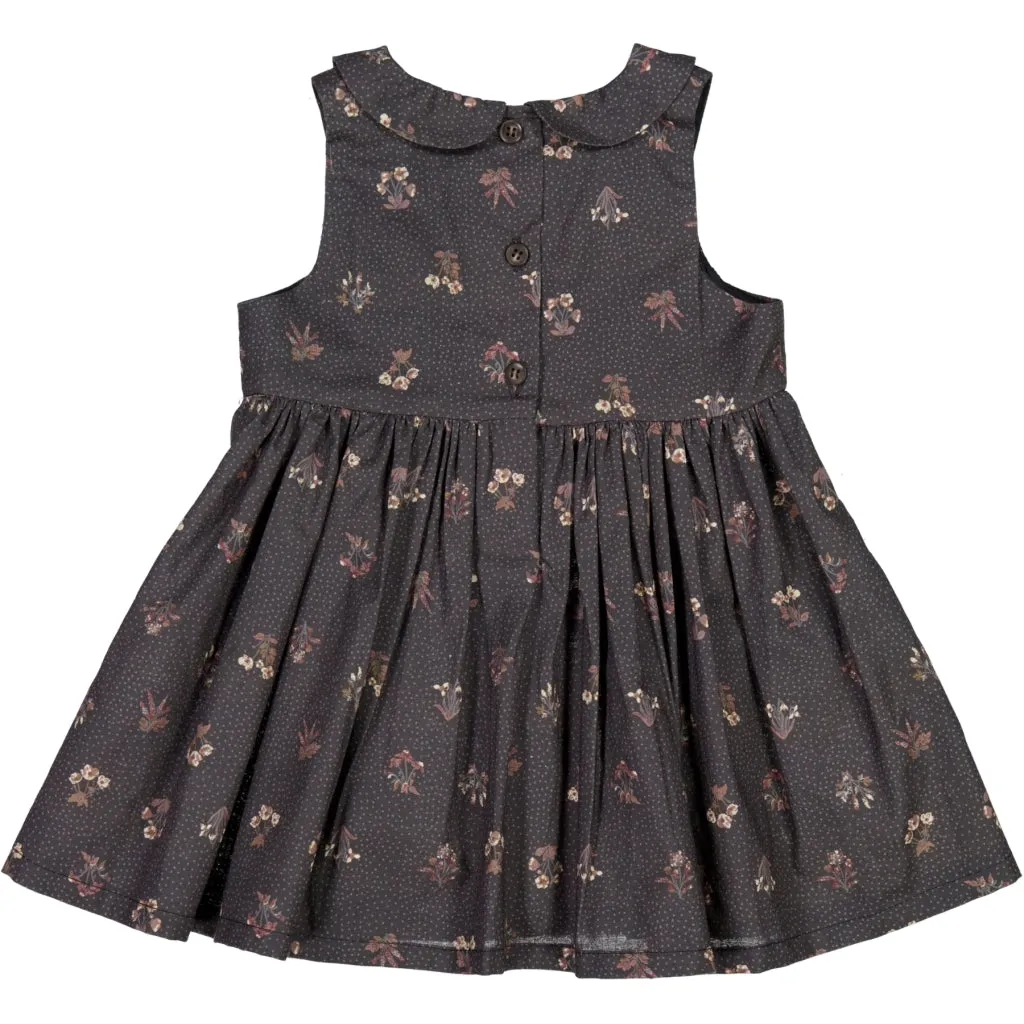 Dress Eila - black flowers