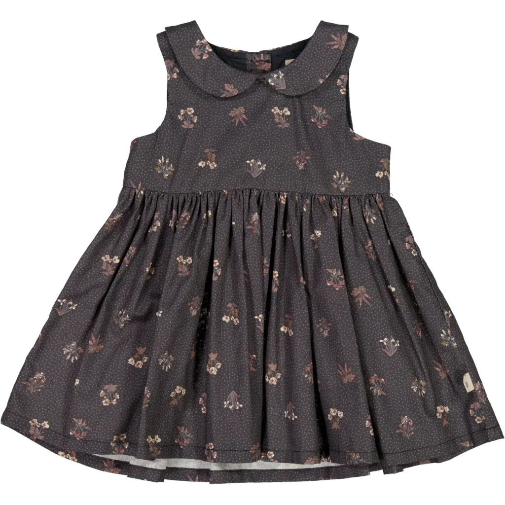 Dress Eila - black flowers