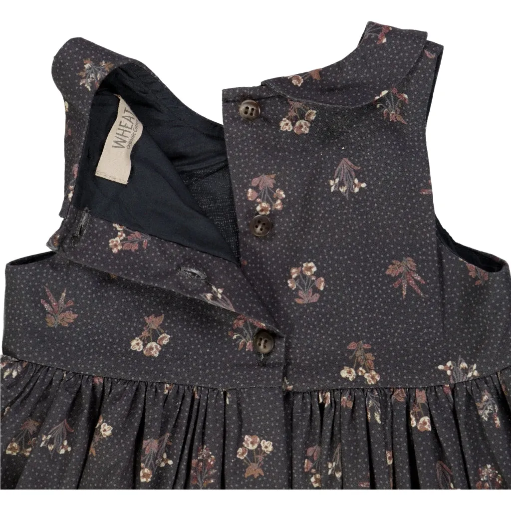 Dress Eila - black flowers