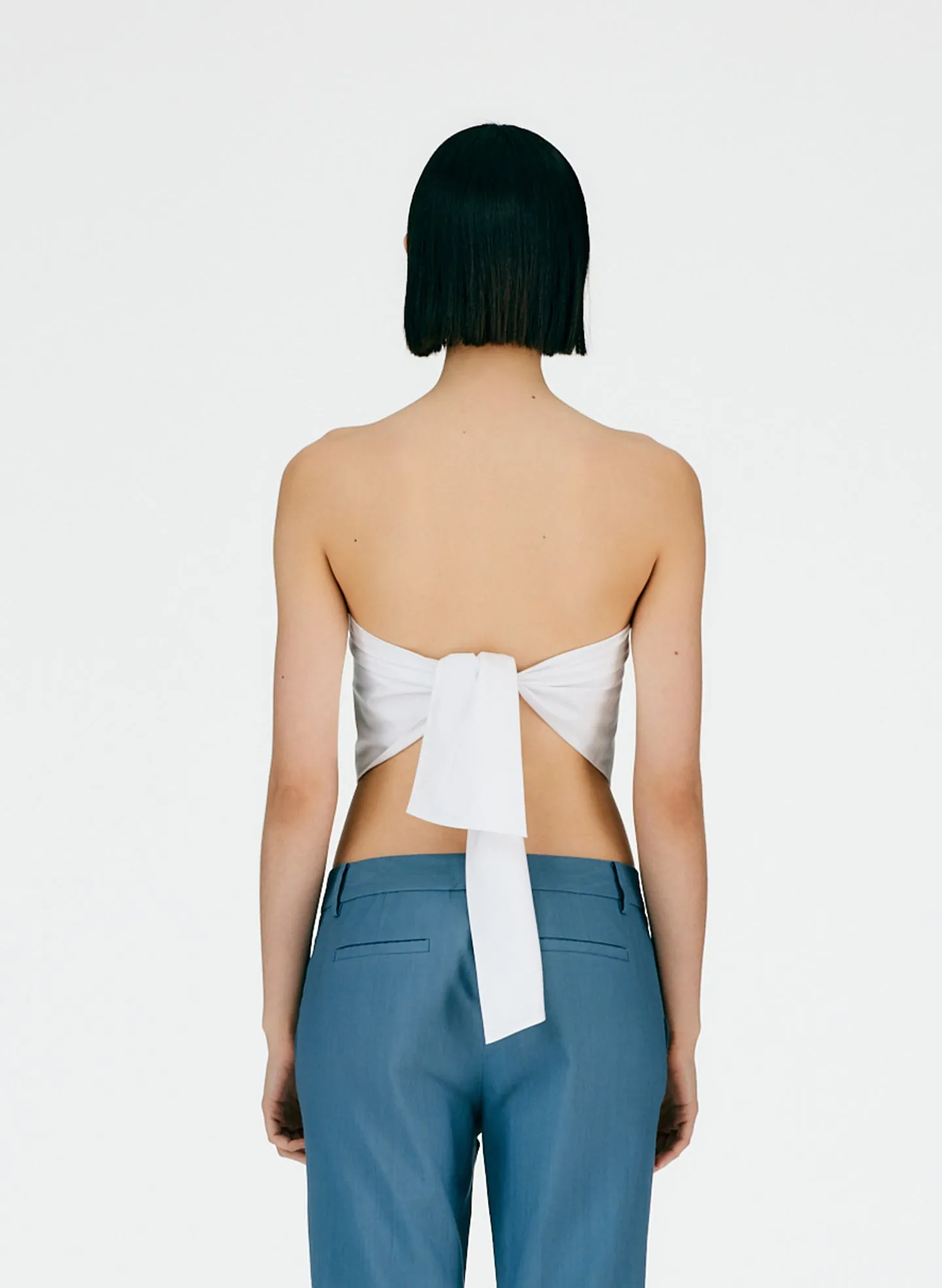 Eco Poplin Strapless Bandeau