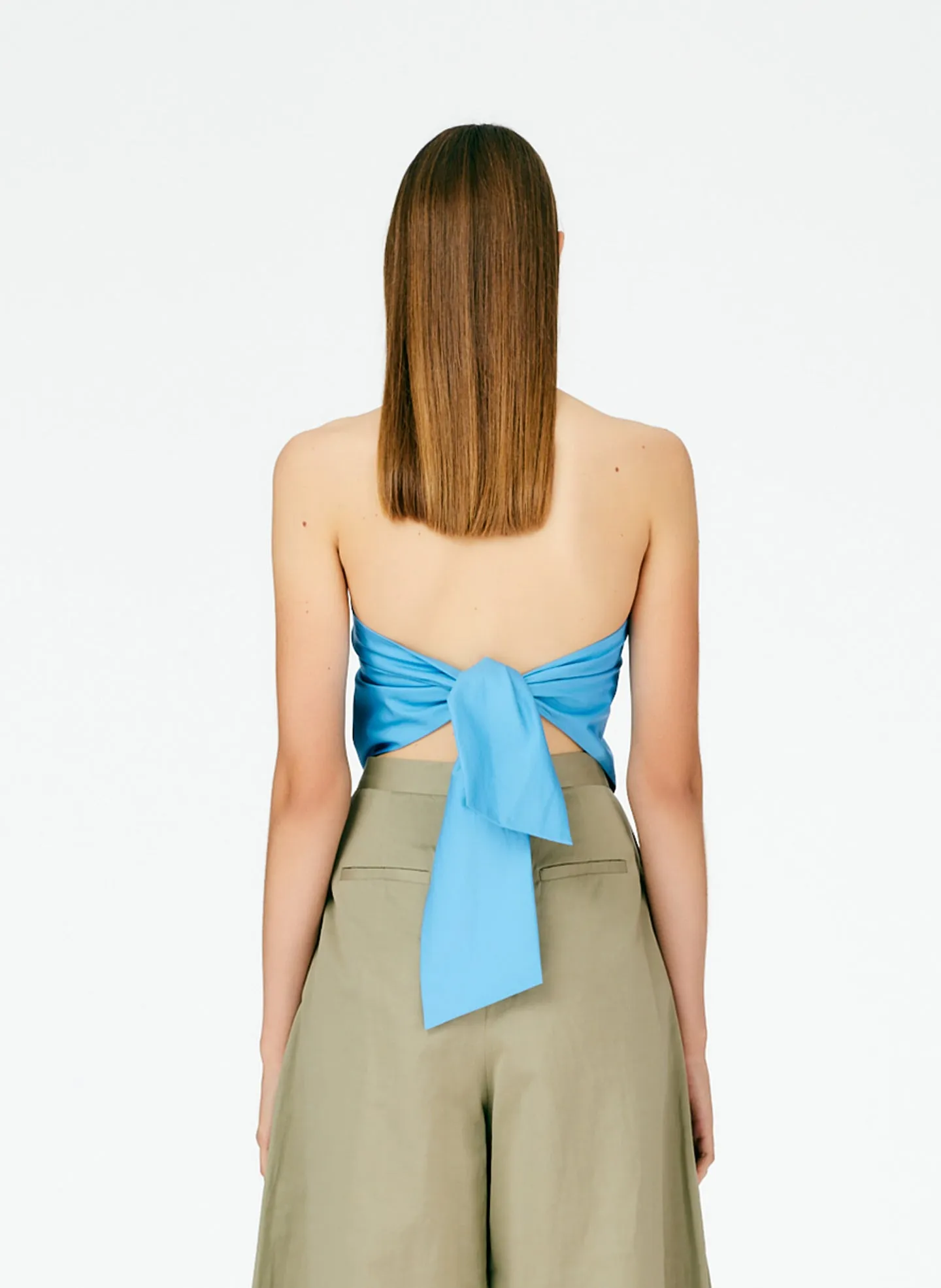 Eco Poplin Strapless Bandeau