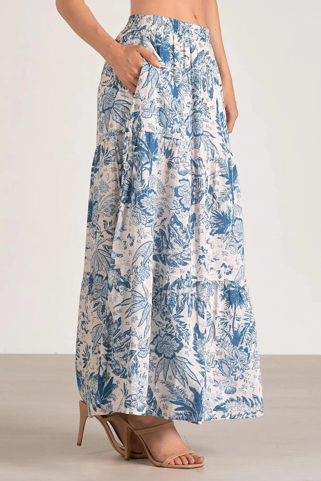 Elan Tiered Maxi Skirt