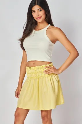 Elastic Shirred Skirt - Sunray