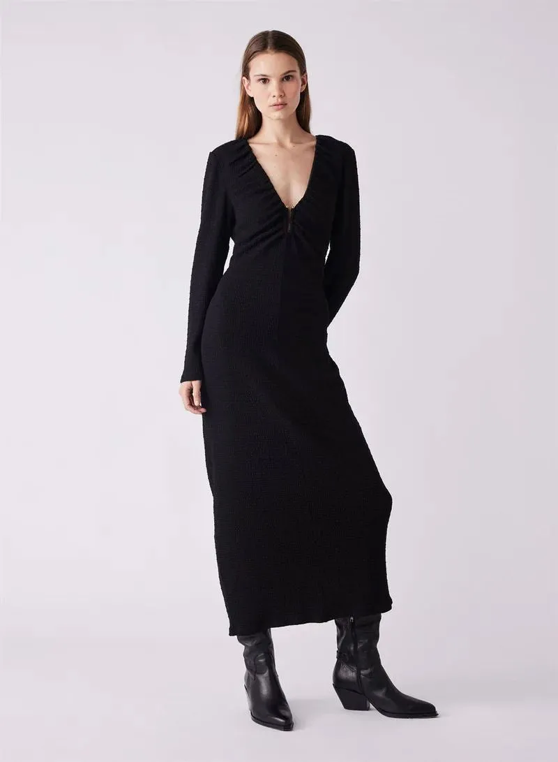 Esmaee Dusk Midi Dress - Black