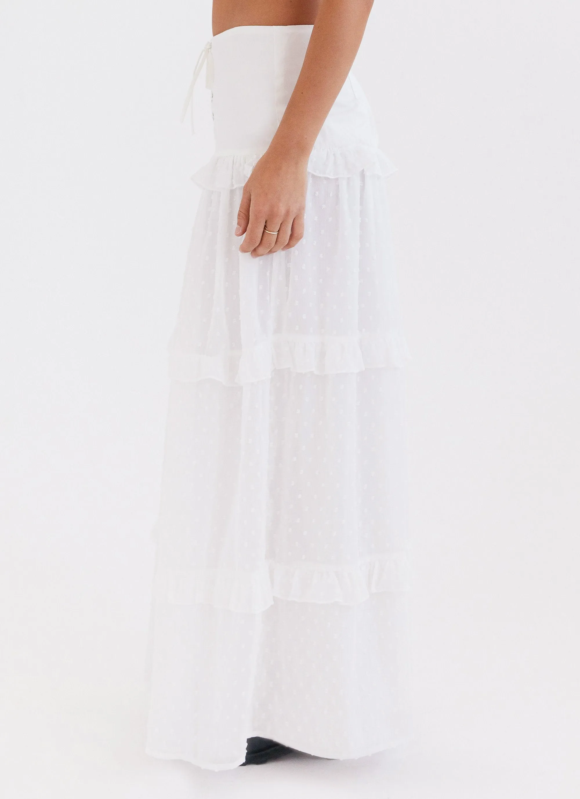 Esmeralda Maxi Skirt - White