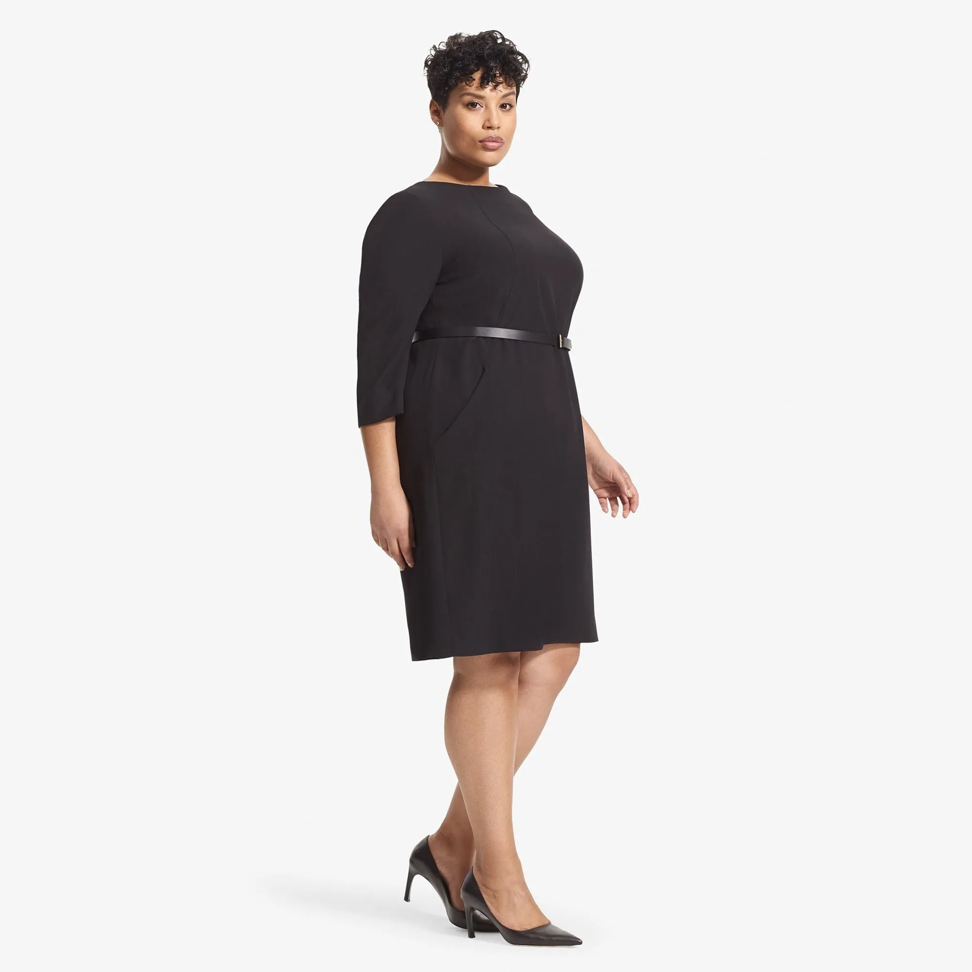 Etsuko Dress Plus - WonderTex:: Black