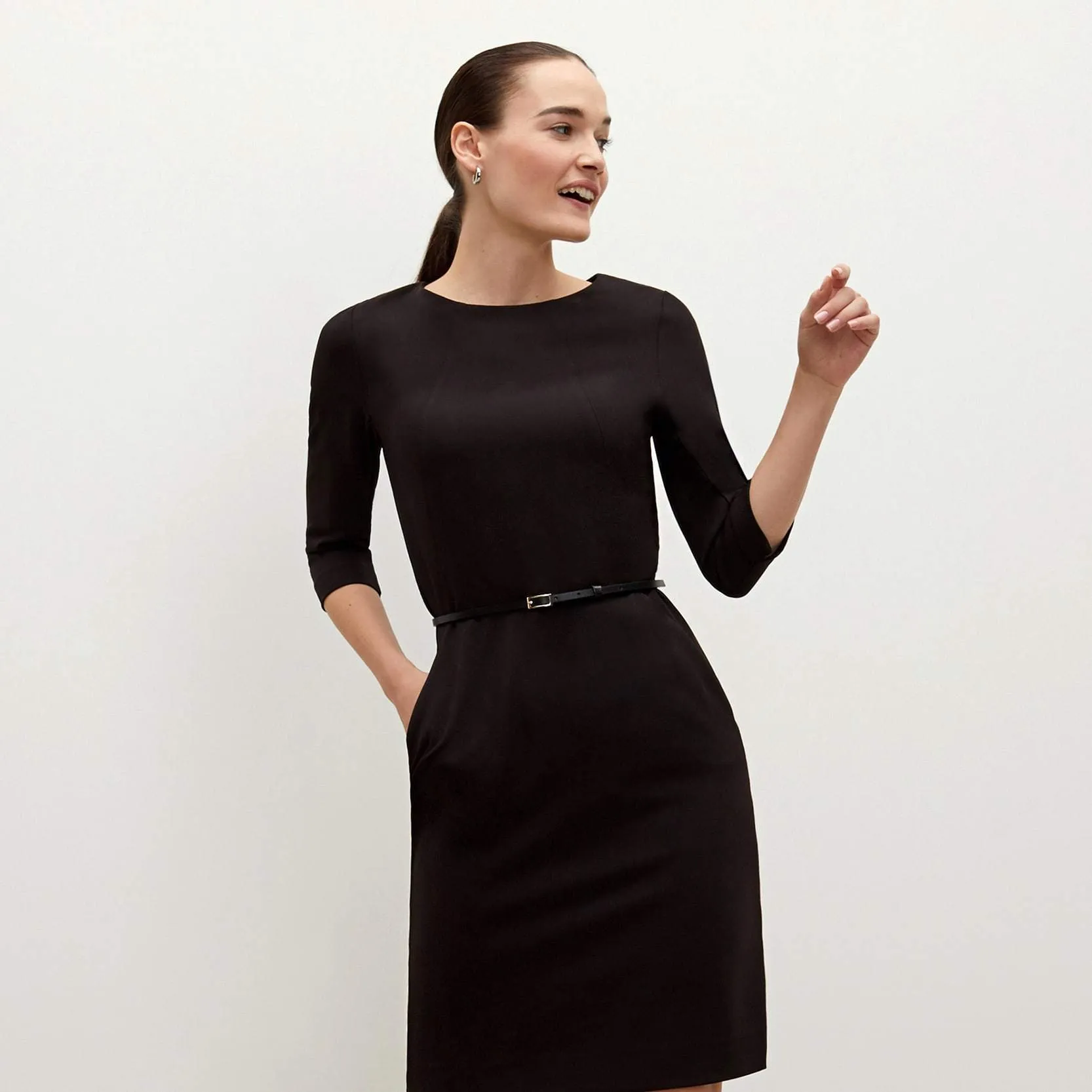 Etsuko Dress Plus - WonderTex:: Black