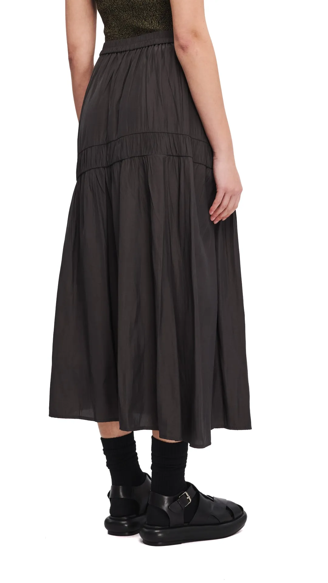 Flounce Maxi Skirt