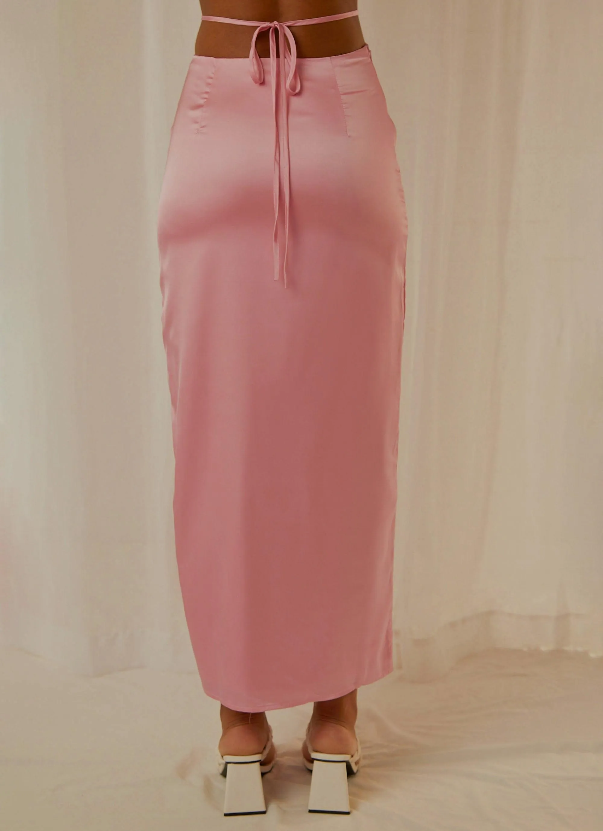 From Florence Maxi Skirt - Baby Pink