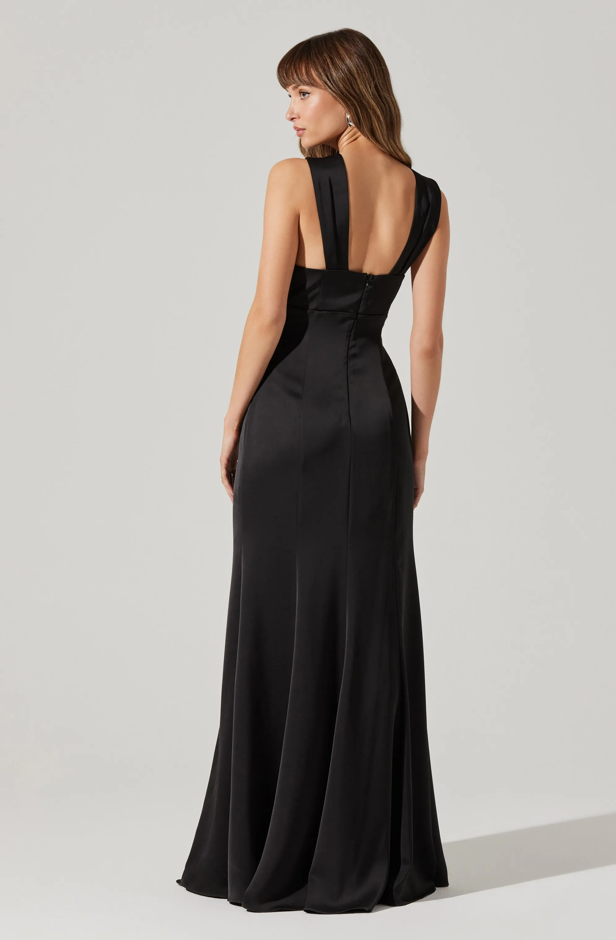 Georgiana Halter Neck Maxi Dress