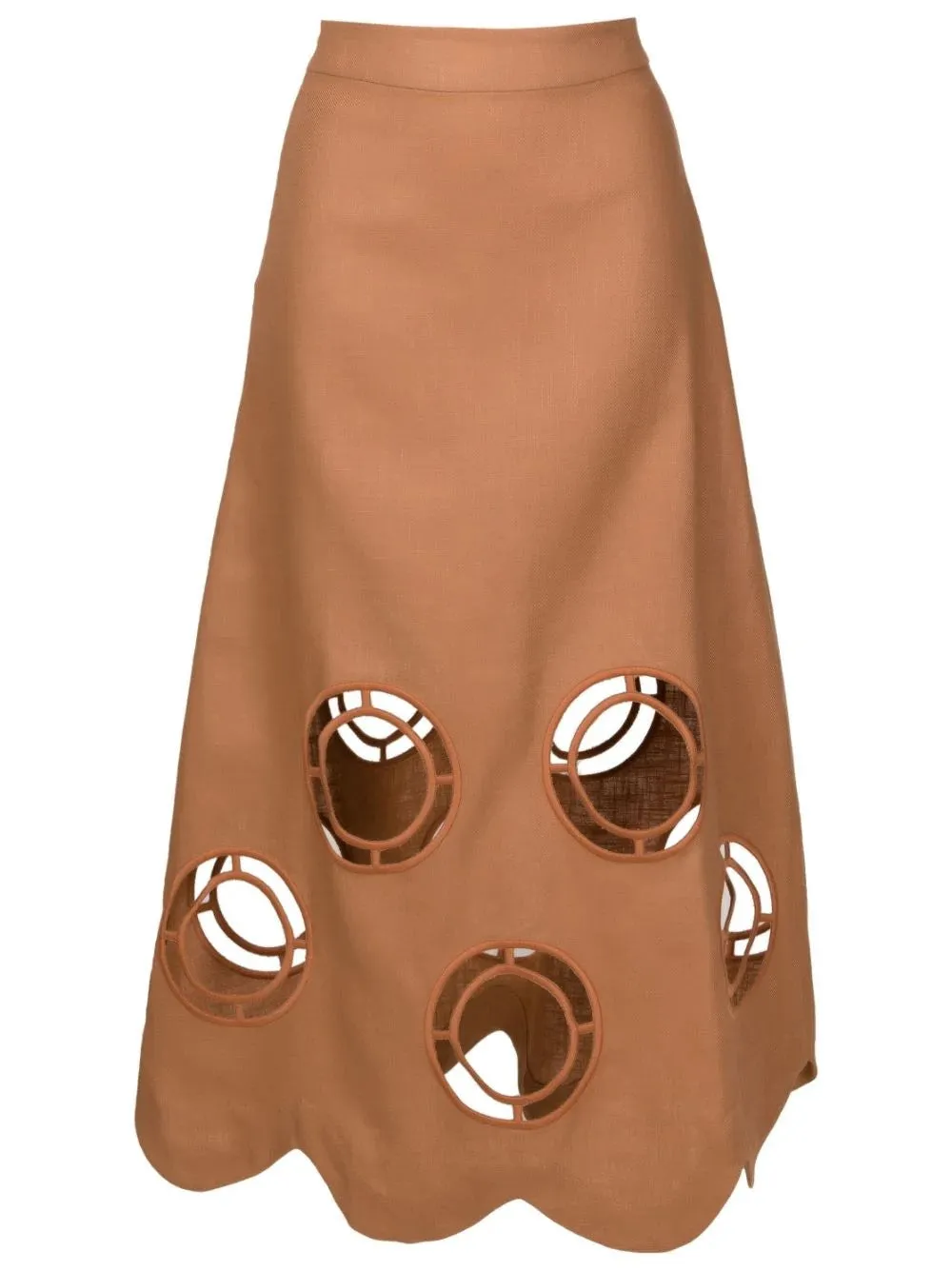 Grand Pois Midi Skirt