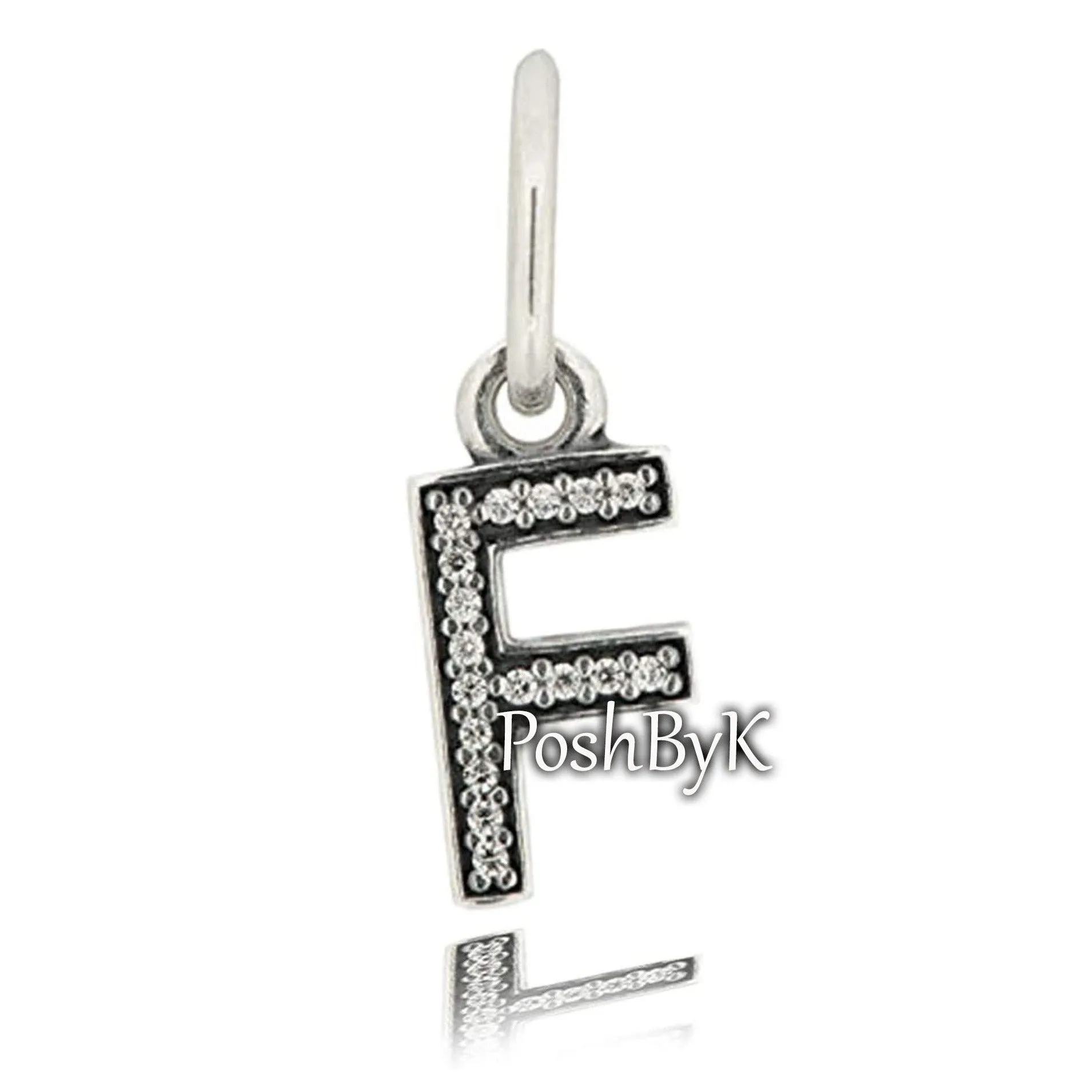 Hanging Letter F Charm 791318CZ