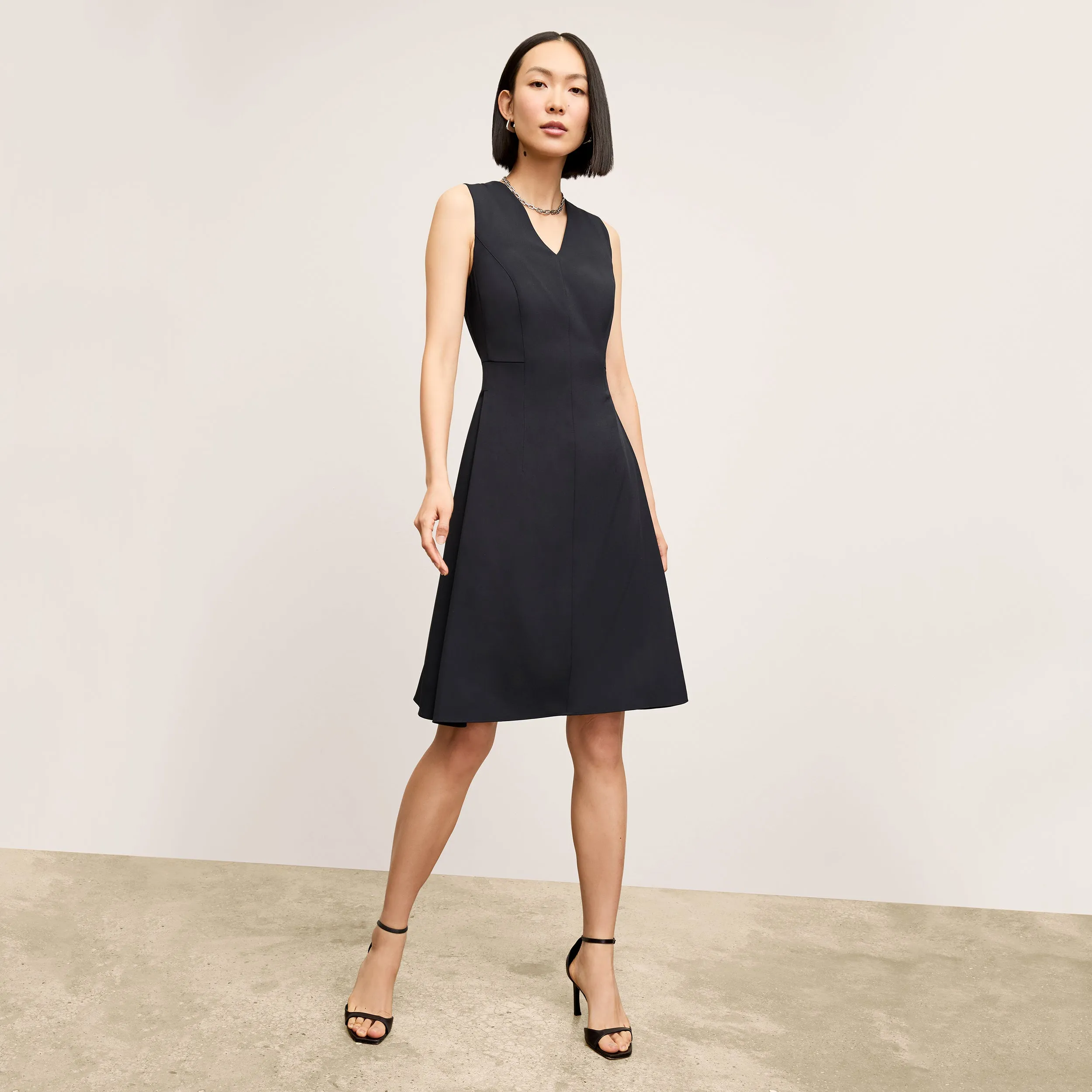 Jaycie Dress - Recycled WonderTex :: Black