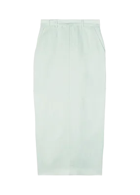 Linen maxi skirt