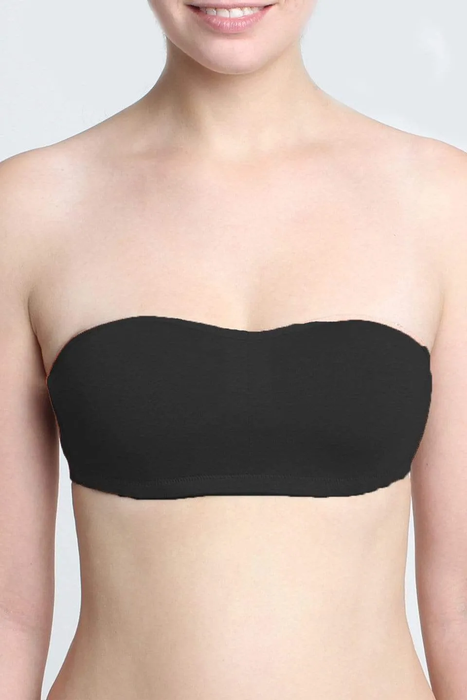 Mae Strapless Bamboo Nursing Bra Black