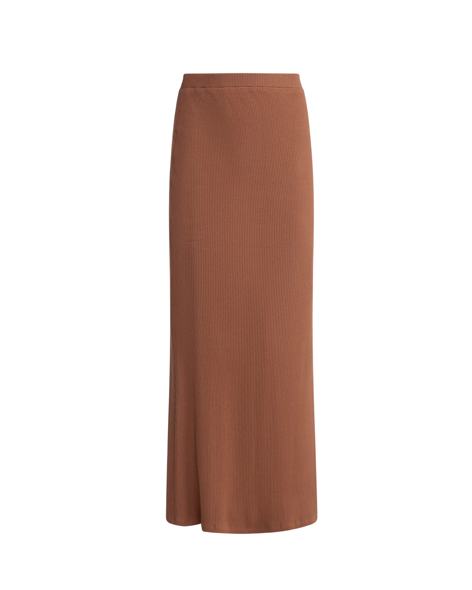 Marley Maxi Ribbed Skirt | Brown