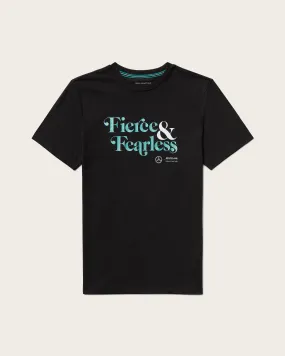 Mens F&F Graphic Tee Black