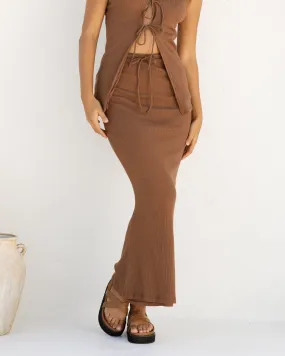 Mila Maxi Skirt | Chocolate