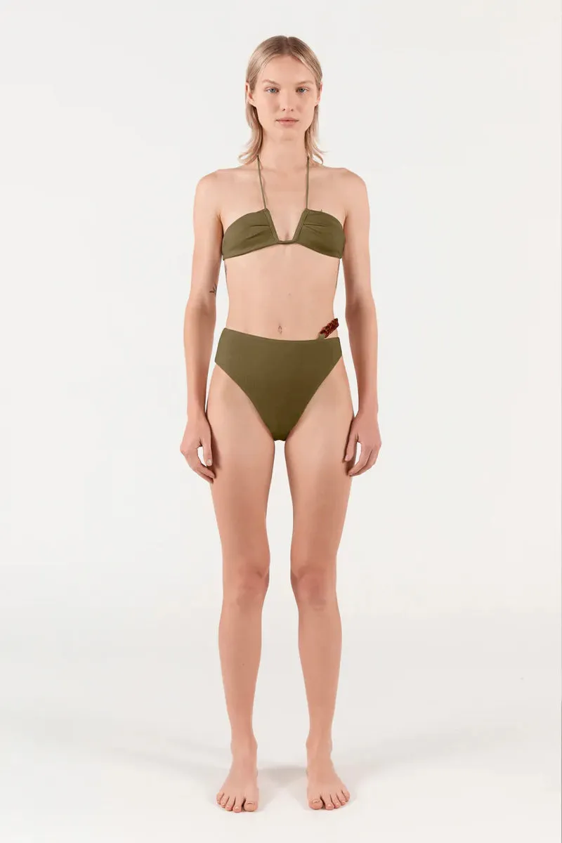 NEAL HALTER TOP BOUCIE-OLIVE