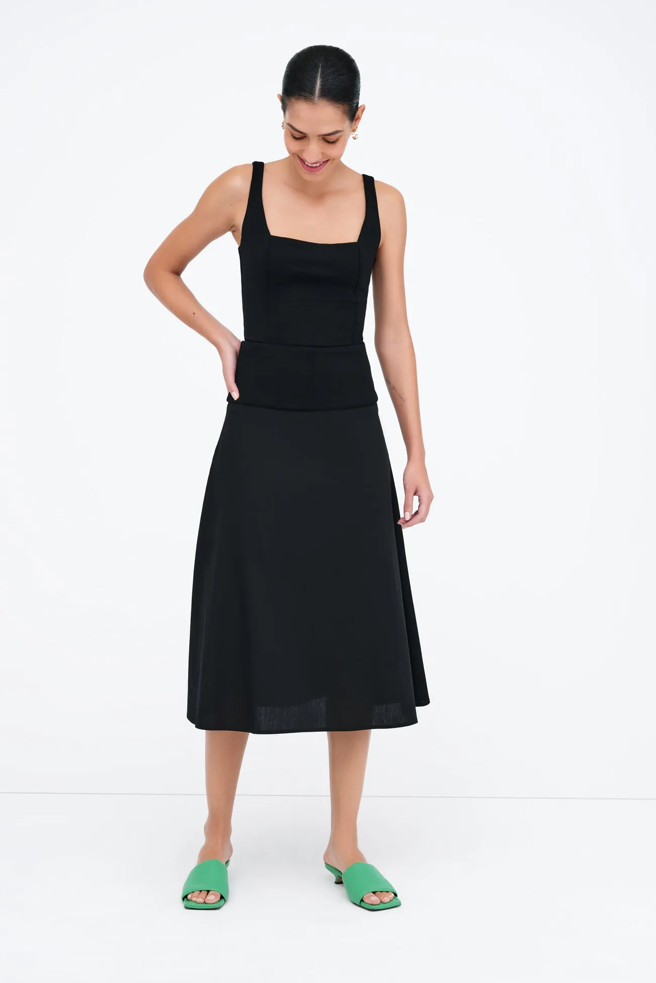 Nicole High-Waisted Pleated Skirt