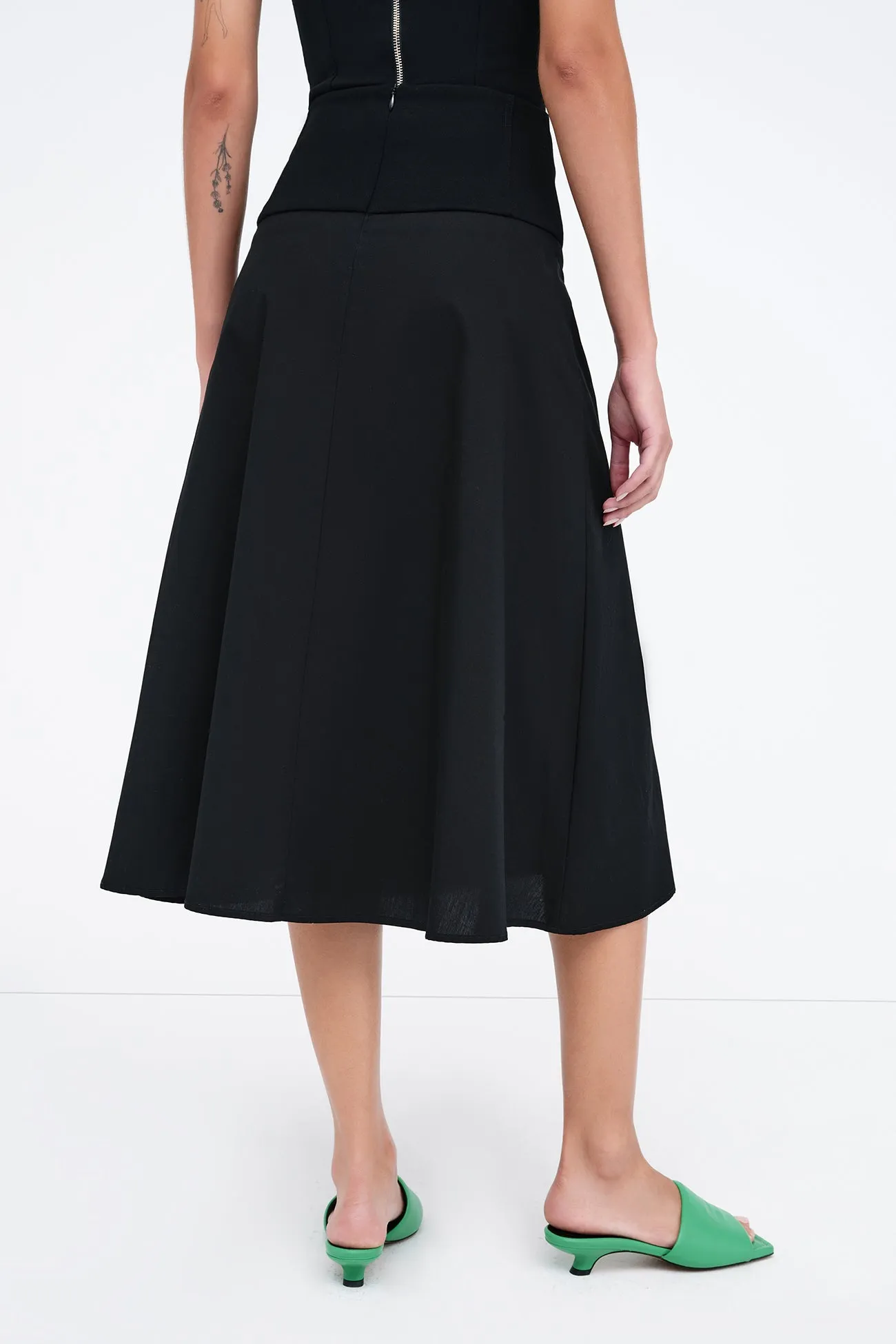 Nicole High-Waisted Pleated Skirt