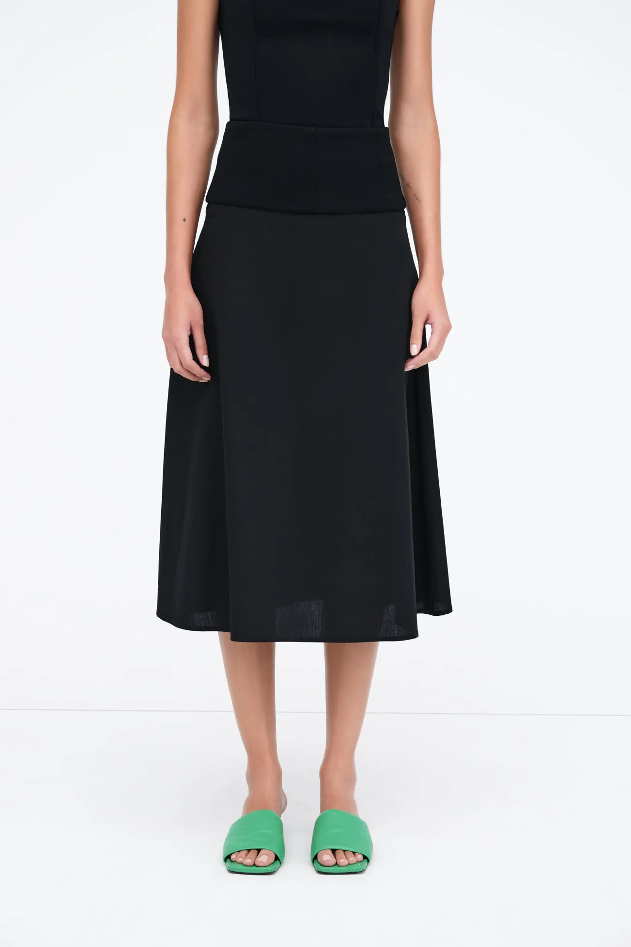 Nicole High-Waisted Pleated Skirt