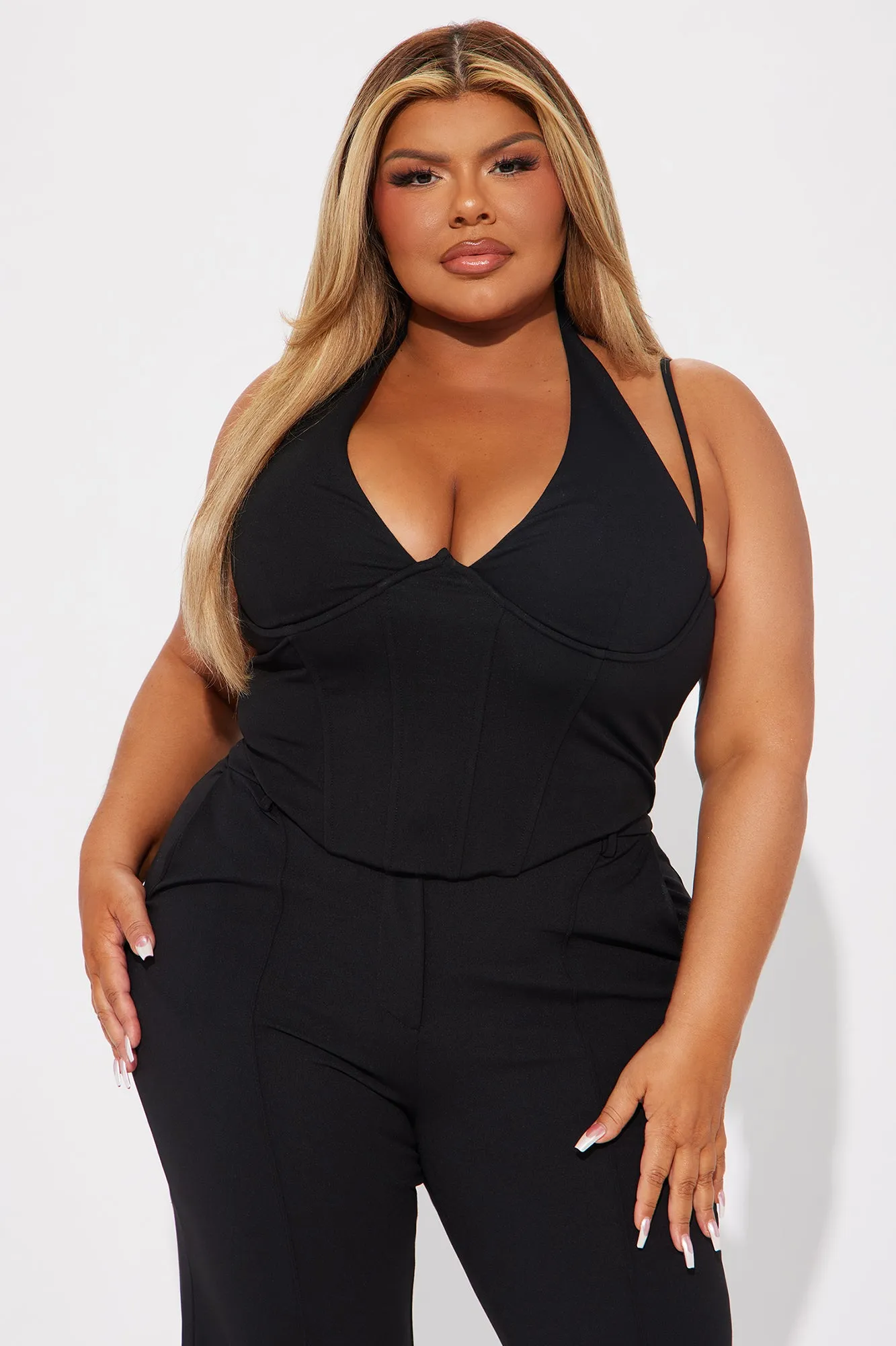 No Rival Halter Top - Black